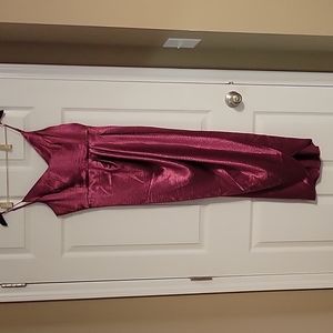 Dark Pink Shimmer Mermaid Like Dress